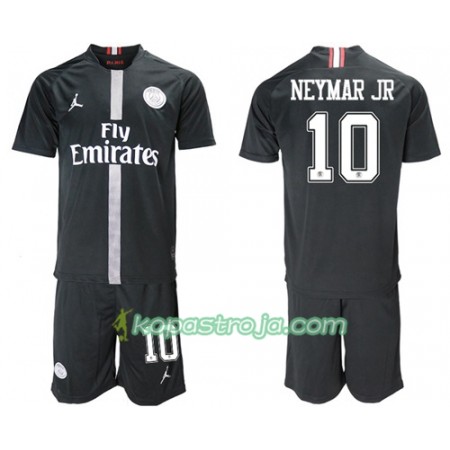 Billiga Fotbollströjor Paris Saint Germain Neymar Jr 10 Jodan Svart Barn Tredje tröja 2018/19 Kortärmad